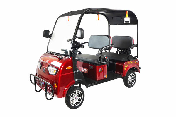 WOW 1200W GOLF CART RED 4 SEAT