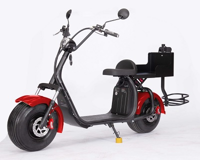 CITYCOCO ELEC SCOOTER W/ RACK RED